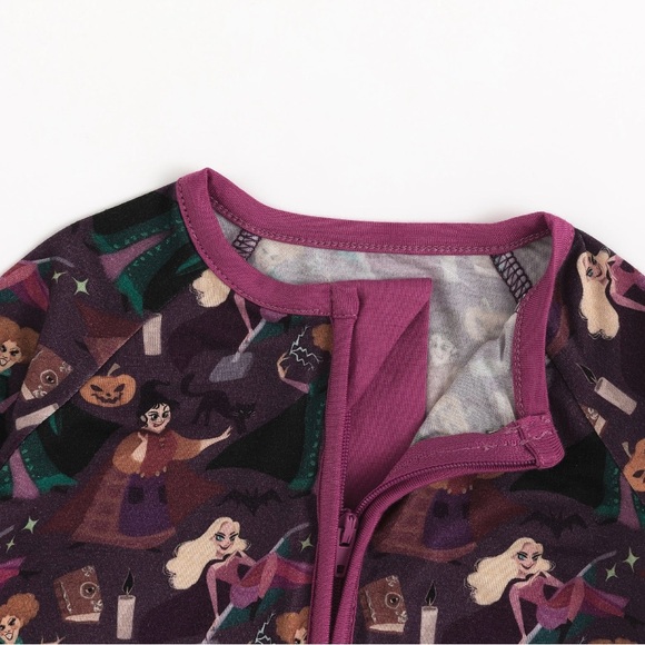 2pk Hocus Pocus Bamboo Convertible Footie PJs - Picture 6 of 8